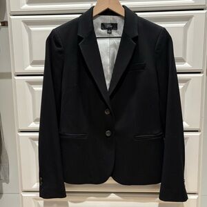 J. Crew Women’s Black Blazer with Striped Lining, Small
